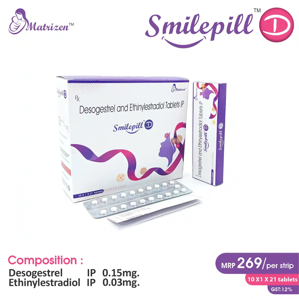 Ethinyl Estradiol (0.03mg) + Desogestrel (0.15mg) at best price in PCD Pharma Franchise for contraceptive care and health.